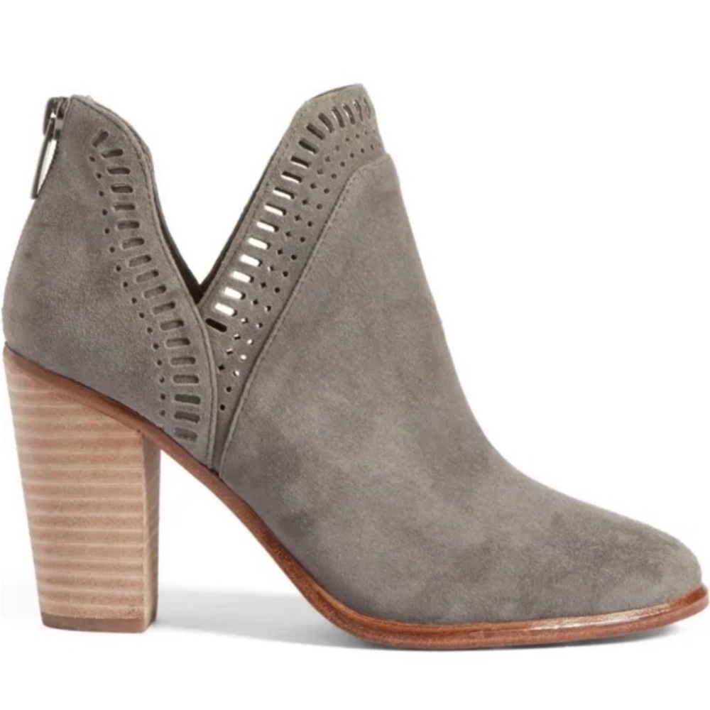 Vince Camuto Taupe Suede Heeled Boots